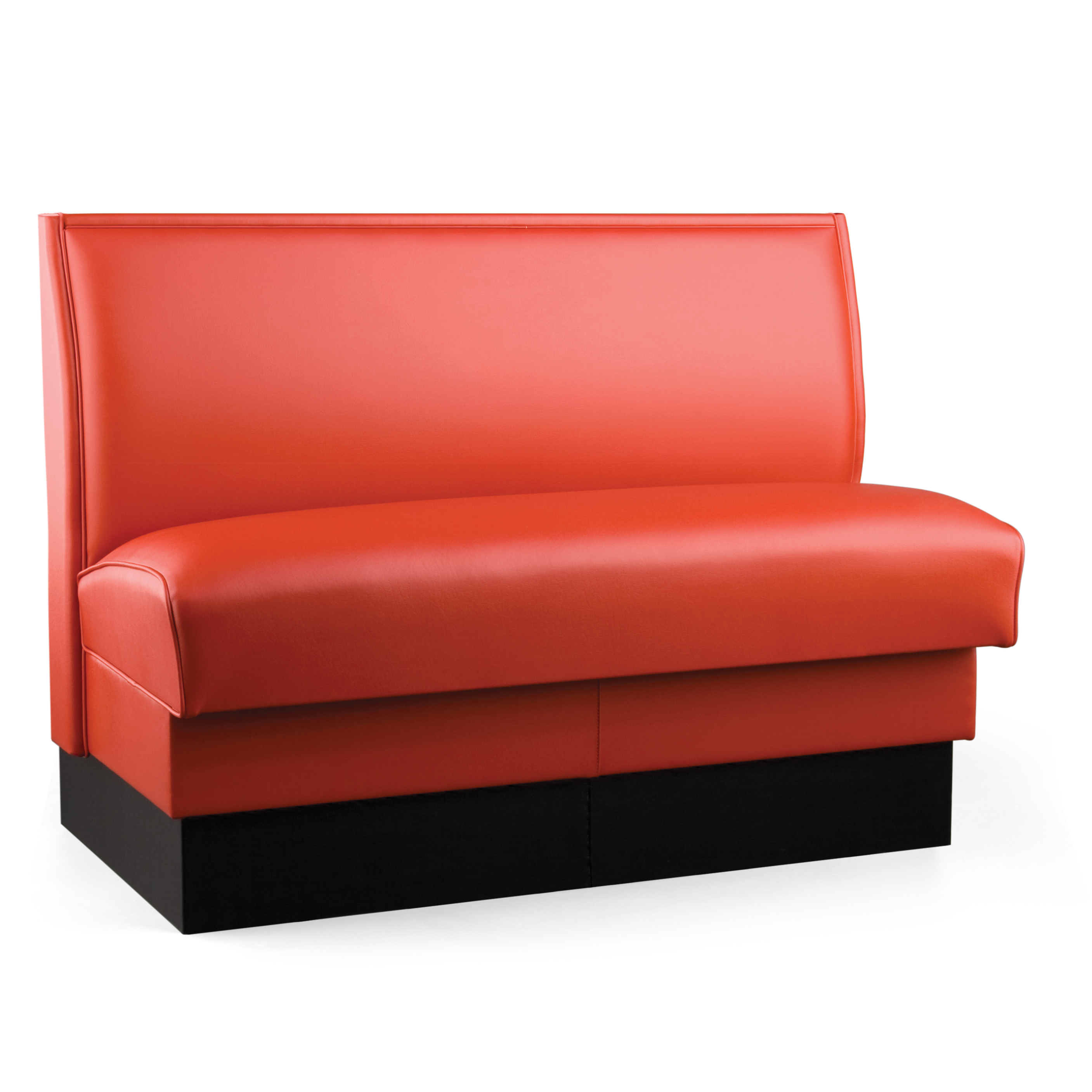 Upholstered Plain Back Booth