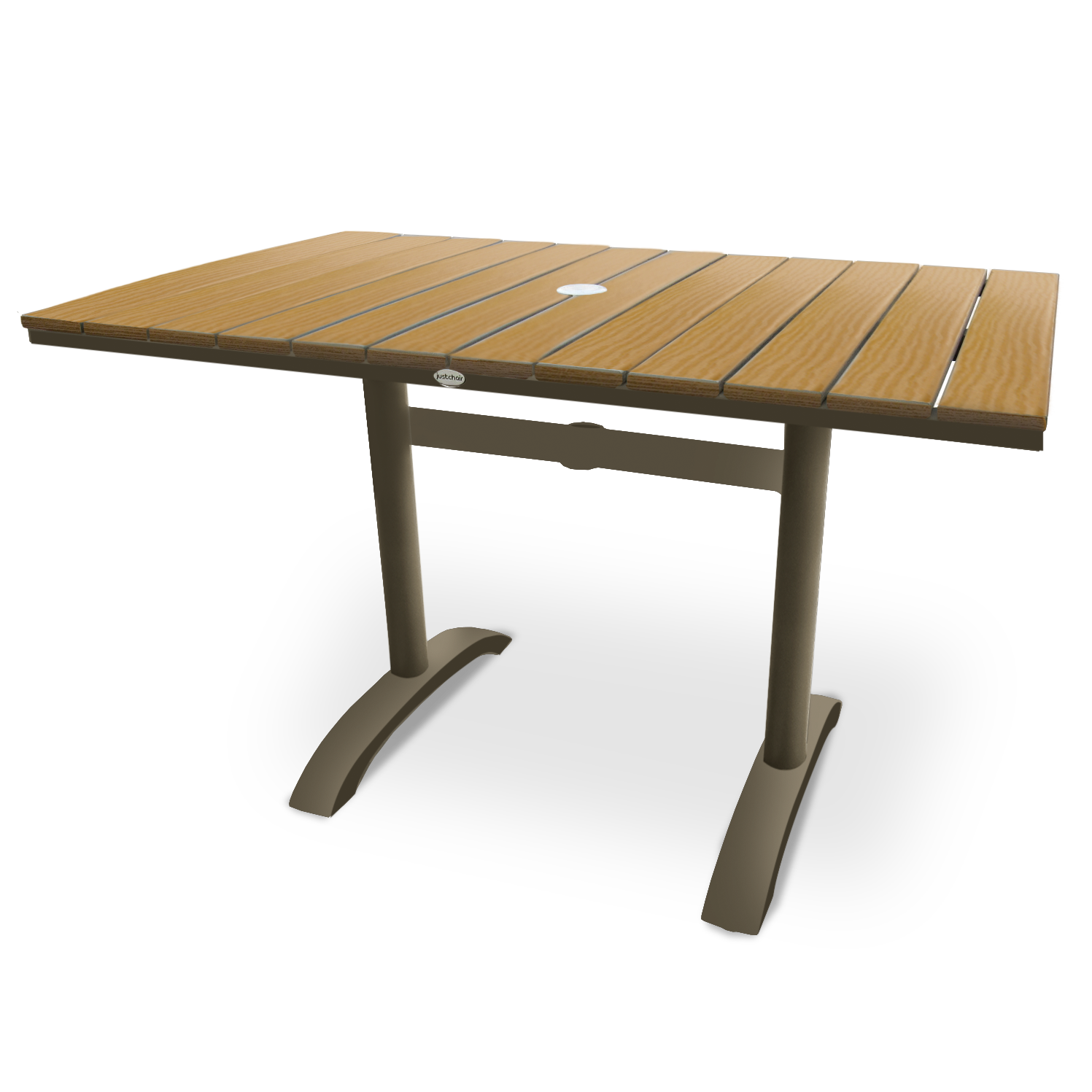 Permawood Tan Outdoor Rectangular Table