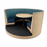 Upholstered Channel Back Booth