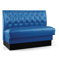 Upholstered Sewn Button-Tuft Booth