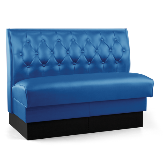 Upholstered Sewn Button-Tuft Booth