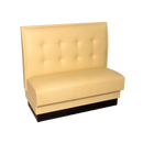 Square Stitched Button Tuft Booths