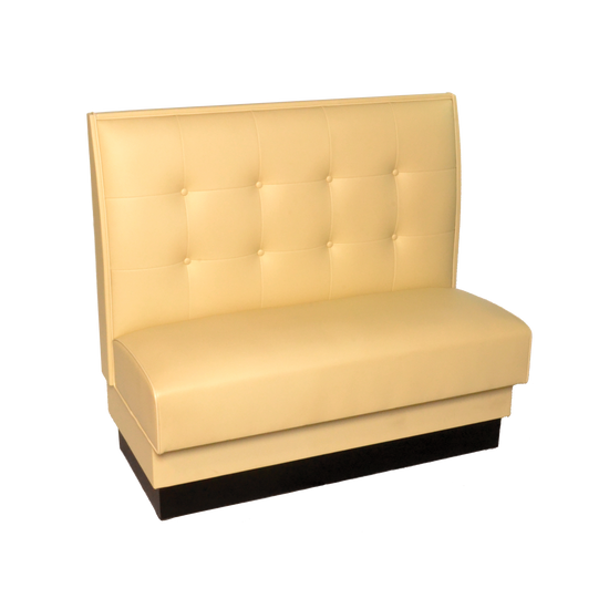 Square Stitched Button Tuft Booths