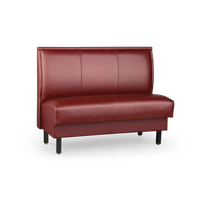 Upholstered Stitched-Panel Back Booth