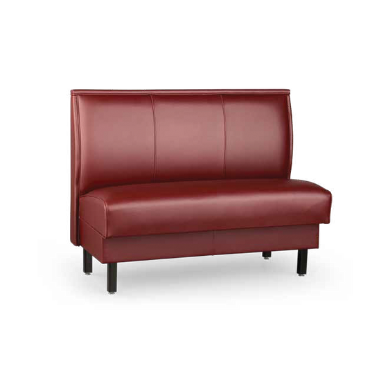 Upholstered Stitched-Panel Back Booth