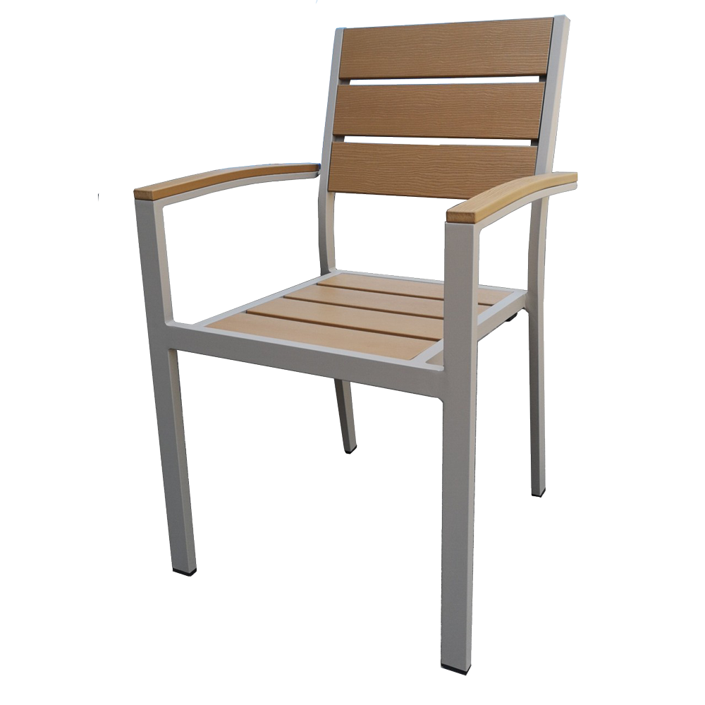 Permawood Tan Outdoor Arm Chair