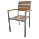 Permawood Tan Outdoor Arm Chair