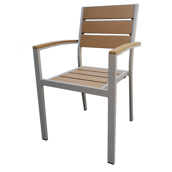 Permawood Tan Outdoor Arm Chair