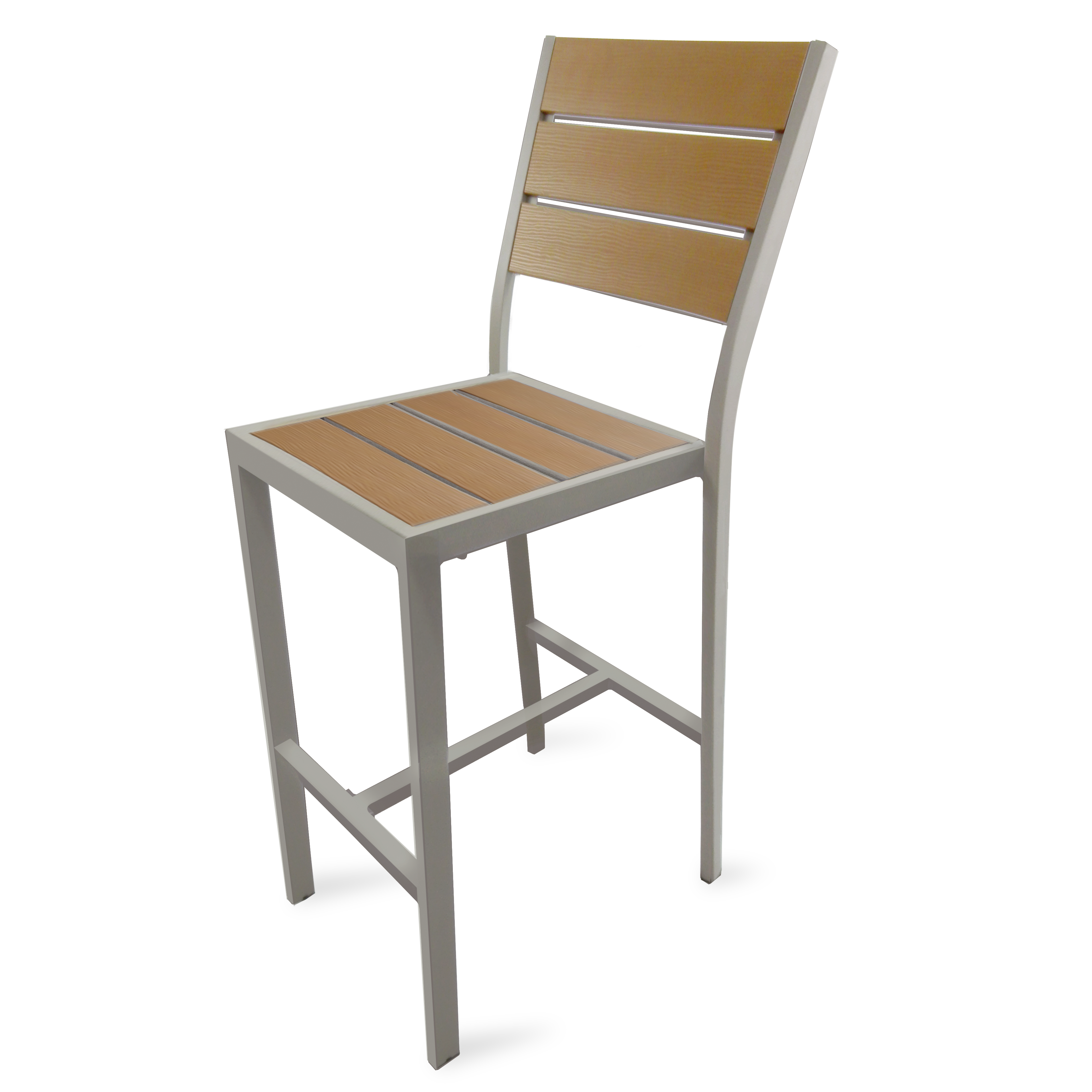 PermaWood Tan Outdoor Barstool