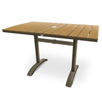 Permawood Tan Outdoor Rectangular Table